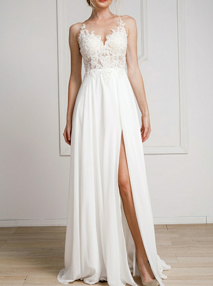 New wedding dress evening formal bridal gown sz12